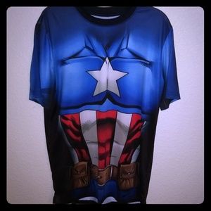 Avengers Assemble Captain America Costume Shirt